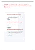 COMSAE Form 113 Practice Exam  Questions And Correct Answers (Verified Answers) Plus Rationales 2025 Q&A | Instant Download Pdf