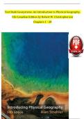 Test Bank Geosystems&colon; An Introduction to Physical Geography&comma;  5th Canadian Edition by Robert W&period; Christopherson Chapters 1 - 20
