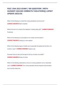 FSCC TEST STUDY GUIDE 2025 QUESTIONS WITH  100&percnt; CORRECT ANSWERS&vert;&vert; GRADED A&plus;&vert;&vert; LATEST  UPDATE 2025&sol;26