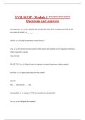 YVR AVOP - Module 1 &ast;&ast;&ast;&ast;&ast;&ast;&ast;&ast;&ast;&ast;&ast;&ast;&ast;  Questions and Answers 