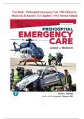 Test Bank For Prehospital Emergency Care 12th Edition by Mistovich & Karren&vert; 978-0138223861&vert; All Chapters 1-46&vert; LATEST