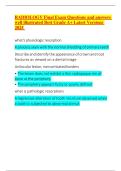 RADIOLOGY Exam Questions and answers well illustrated Best Grade A&plus; Latest Versions 2025 