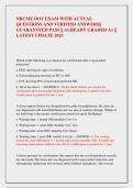NRCME DOT EXAM WITH ACTUAL  QUESTIONS AND VERIFIED ANSWERS&vert;&vert;  GUARANTEED PASS &vert;&vert; ALREADY GRADED A&plus; &vert;&vert;  LATEST UPDATE 2025