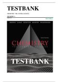 FULL TEST BANK &vert;&vert; CHEMISTRY&colon; The Central Science 12TH EDITION Brown&comma; LeMay&comma; Bursten Murphy Woodward TEST BANK ISBN-978-0321696724 This is a Test Bank &lpar;Study Questions & Complete Answers for all chapters of the book&rpar;