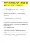 Hunter-ed Certification Exam &vert; Questions and correct Answers &vert; Grade A&vert; Latest 2025&sol; 2026 Update&vert; 100&percnt; Correct &lpar;Verified Answers&rpar;
