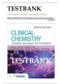 Test Bank Clinical Chemistry Principles&comma; Techniques&comma; and Correlations 9th Edition by Bishop Fody Questions & Answers with rationales &lpar;Chapter 1-31&rpar; A&plus;