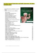 Test Bank Physical Examination and Health Assessment, 9th Edition by Carolyn Jarvis 