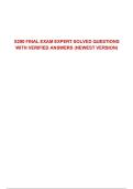 S290 FINAL EXAM EXPERT SOLVED QUESTIONS  WITH VERIFIED ANSWERS &lpar;NEWEST VERSION&rpar; 