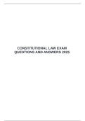 CONSTITUTIONAL LAW EXAM QUESTIONS AND ANSWERS 2025