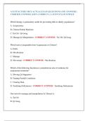 ACUPUNCTURE NBCE ACTUAL EXAM &vert; QUESTIONS AND ANSWERS &vert;  VERIFIED ANSWERS &lpar;100&percnt; CORRECT&rpar; &vert; LATEST EXAM UPDATE 