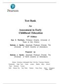 Assessment in Early Childhood Education &lpar;8th Edition&rpar; by Sue C&period; Wortham & Belinda J&period; Hardin &ndash; Complete Test Bank for All Chapters &vert; Complete Guide A&plus;