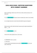 CDCA OSCE EXAM &vert; CERTIFIED QUESTIONS WITH CORRECT DETAILED ANSWERS