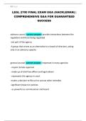 LEGL 2700 FINAL EXAM UGA &lpar;HACKLEMAN&rpar; &vert; COMPREHENSIVE Q&A FOR CERTIFICATION SUCCESS