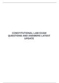  CONSTITUTIONAL LAW EXAM QUESTIONS AND ANSWERS LATEST UPDATE &emsp;