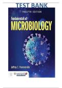 TEST BANK For Alcamos Fundamentals of Microbiology 12th Edition by Pommerville &vert; Verified Chapter's 1 - 27 &vert; Complete