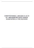   CONSTITUTIONAL LAW QUIZ &num;1 &num;2 &num;3 &num;4 &plus; MIDTERM MULTIPLE CHOICE EXAM RATED A&plus; FOR SUCCESS