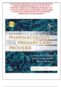 Test Bank for Edmunds' Pharmacology for the Primary Care Provider&comma; 5th Edition by Constance G&period; Visovsky &vert; Complete Verified Questions & Answers 2025&sol;2026