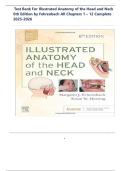 Test Bank For Illustrated Anatomy of the Head and Neck 6th Edition by Fehrenbach All Chapters 1 &ndash; 12 Complete 2025&sol;2026