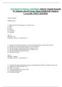 Test Bank For Physics&comma; 12th Edition John D&period; Cutnell&comma; Kenneth W&period; Johnson&comma; David Young&comma; Shane Stadler&vert;All Chapters  Covered&vert;LATEST 2025&sol;2026