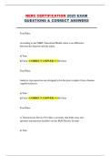 NERC Certification Exam 2025 &ndash; Complete Set of Questions & Correct Answers