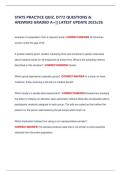 STATS PRACTICE QUIZ&period; D772 QUESTIONS &  ANSWERS GRADED A&plus;&vert;&vert; LATEST UPDATE 2025&sol;26