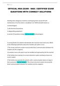 Official NHA Exam Questions - NAB &vert; Certified Exam With Correct Solutions