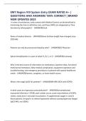 EMT Region VIII System Entry EXAM RATED A&plus; &vert; QUESTIONS AND ANSWERS 100&percnt; CORRECT &vert; BRAND NEW UPDATES 2025