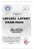 LSP1501 LATEST EXAM PACK  2025  [DETAILED QUESTIONS AND ANSWERS]  AND STUDY NOTE FOR EXAM 