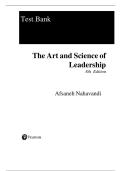 The Art and Science of Leadership &lpar;8th Edition&rpar; by Afsaneh Nahavandi &ndash; Complete Test Bank for All Chapters &vert; Complete Guide A&plus;