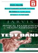 TEST BANK Physical Examination and Health Assessment  9th Edition by Carolyn Jarvis&comma;  All Chapters 1 - 32 &sol; Full Complete