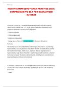 HESI Pharmacology Exam Practice 2025 &vert; Comprehensive Q&A For Certification Success