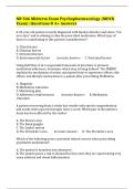 NR 546 Midterm Exam Psychopharmacology &lpar;MOCK Exam&rpar;&colon; Questions & A&plus; Answers 