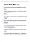 PRAXIS 5113 Practice Test Questions with Solutions
