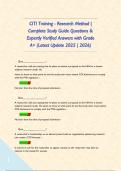 CITI Training - Research Method &vert; Complete Study Guide Questions & Expertly Verified Answers with Grade A&plus; &lpar;Latest Update 2025 &vert; 2026&rpar;      