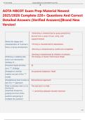 AOTA NBCOT Exam Prep Material Newest  2025&sol;2026 Complete 220&plus; Questions And Correct  Detailed Answers &lpar;Verified Answers&rpar;&vert;Brand New  Version&excl; 