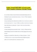Latest Actual 2025&sol;2026 AZ post exam with Complete Solutions Already Passed