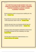 CNT WRITTEN EXAM EXAMS NEWEST 2025&sol; 2026  COMPLETE QUESTIONS AND CORRECT ANSWERS  &lpar;VERIFIED ANSWERS&rpar; &vert;ALREADY GRADED  A&plus;&vert;&vert;NEWEST VERSION&excl;&excl;&excl;