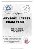 APY2602 LATEST EXAM PACK 2025 &lbrack;DETAILED QUESTIONS AND ANSWERS&rsqb;