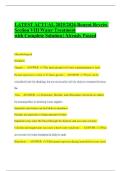 LATEST ACTUAL 2025&sol;2026 Bonent Reveiw Section VIII Water Treatment with Complete Solution &vert; Already Passed