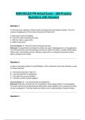 NGN NCLEX PN Actual Exam &ndash; 200 Practice Questions with Answers