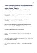 Hunter-ed Certification Exam &vert; Questions and correct Answers &vert; Grade A&vert; Latest 2025&sol; 2026 Update&vert; 100&percnt; Correct &lpar;Verified Answers&rpar;