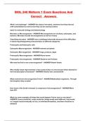 BIOL 240 Midterm 1 Exam Questions And Correct  Answers 