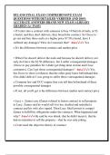 BUL4310 FINAL EXAM COMPREHENSIVE EXAM  QUESTIONS WITH DETAILED VERIFIED AND 100&percnt;  ACCURATE ANSWERS BRAND NEW EXAM ALREADY  GRADED &lpar;A&plus; PASS&rpar; 