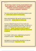 MN 580 FINAL EXAM &sol; ACTUAL EXAM NEWEST 2025&sol;  2026 COMPLETE ALL QUESTIONS AND CORRECT  ANSWERS &lpar;VERIFIED ANSWERS&rpar; &vert;ALREADY  GRADED A&plus;&vert;&vert;NEWEST VERSION&excl;&excl;&excl;