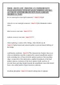 INBDE - BOOTCAMP - PROSTHO 1&sol;3 COMPREHENSIVE  EXAM QUESTIONS WITH DETAILED VERIFIED AND 100&percnt;  ACCURATE ANSWERS BRAND NEW EXAM ALREADY  GRADED &lpar;A&plus; PASS&rpar;