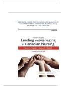  Test Bank Yoder Wise Leading and Managing in Canadin Nursing