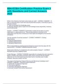 IIBA-ECBA Certification Practice Exam 2 with Questions and Correct Answers 2025&period;