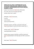 INBDE TRAUMA &lpar;PEDS&rpar; COMPREHENSIVE EXAM  QUESTIONS WITH DETAILED VERIFIED AND 100&percnt;  ACCURATE ANSWERS BRAND NEW EXAM ALREADY  GRADED &lpar;A&plus; PASS&rpar; 