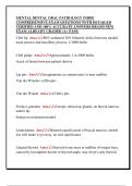 MENTAL DENTAL ORAL PATHOLOGY INBDE  COMPREHENSIVE EXAM QUESTIONS WITH DETAILED  VERIFIED AND 100&percnt; ACCURATE ANSWERS BRAND NEW  EXAM ALREADY GRADED &lpar;A&plus; PASS&rpar; 