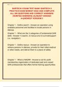 SARTECH II EXAM TEST BANK &sol;SARTECH II  PRACTICE EXAM NEWEST 2025&sol; 2026 COMPLETE  ALL 300 QUESTIONS AND CORRECT ANSWERS  &lpar;VERIFIED ANSWERS&rpar; &vert;ALREADY GRADED  A&plus;&vert;&vert;NEWEST VERSION&excl;&excl;&excl; 